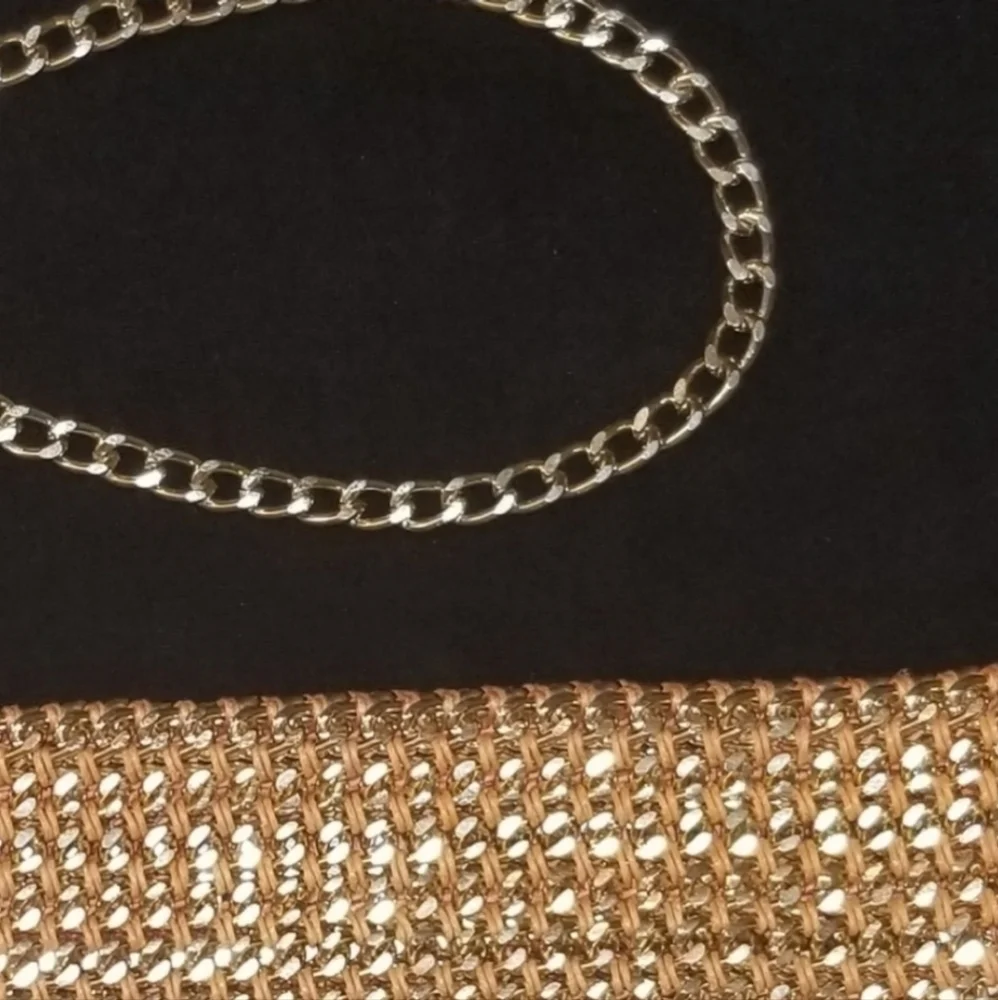 None goldtone chain